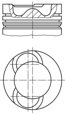 MAHLE 008 93 00 - Kolben