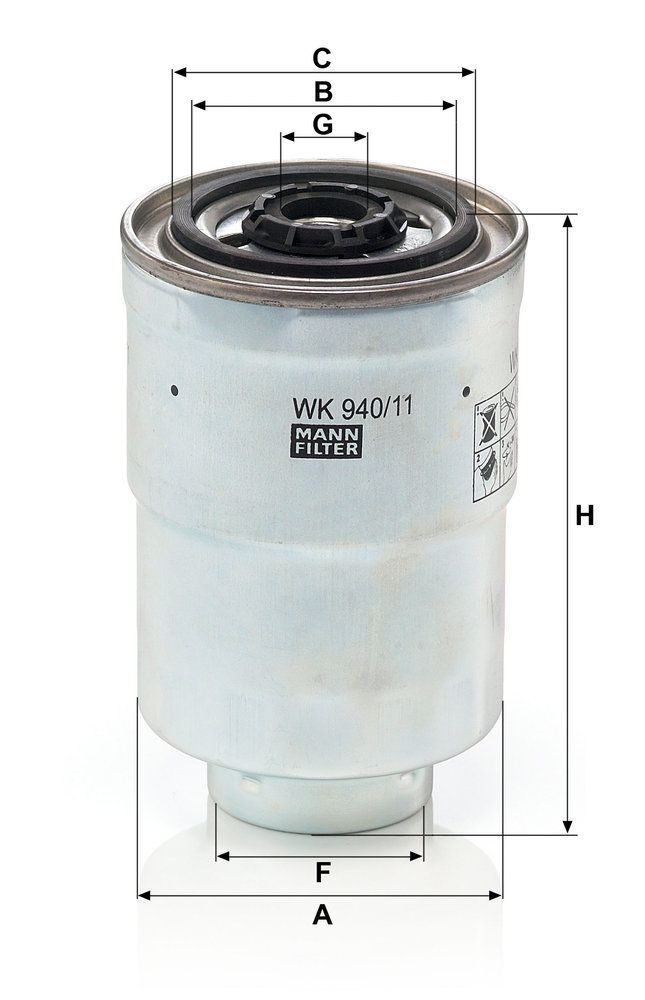 MANN-FILTER WK 940/11 x - Kraftstofffilter