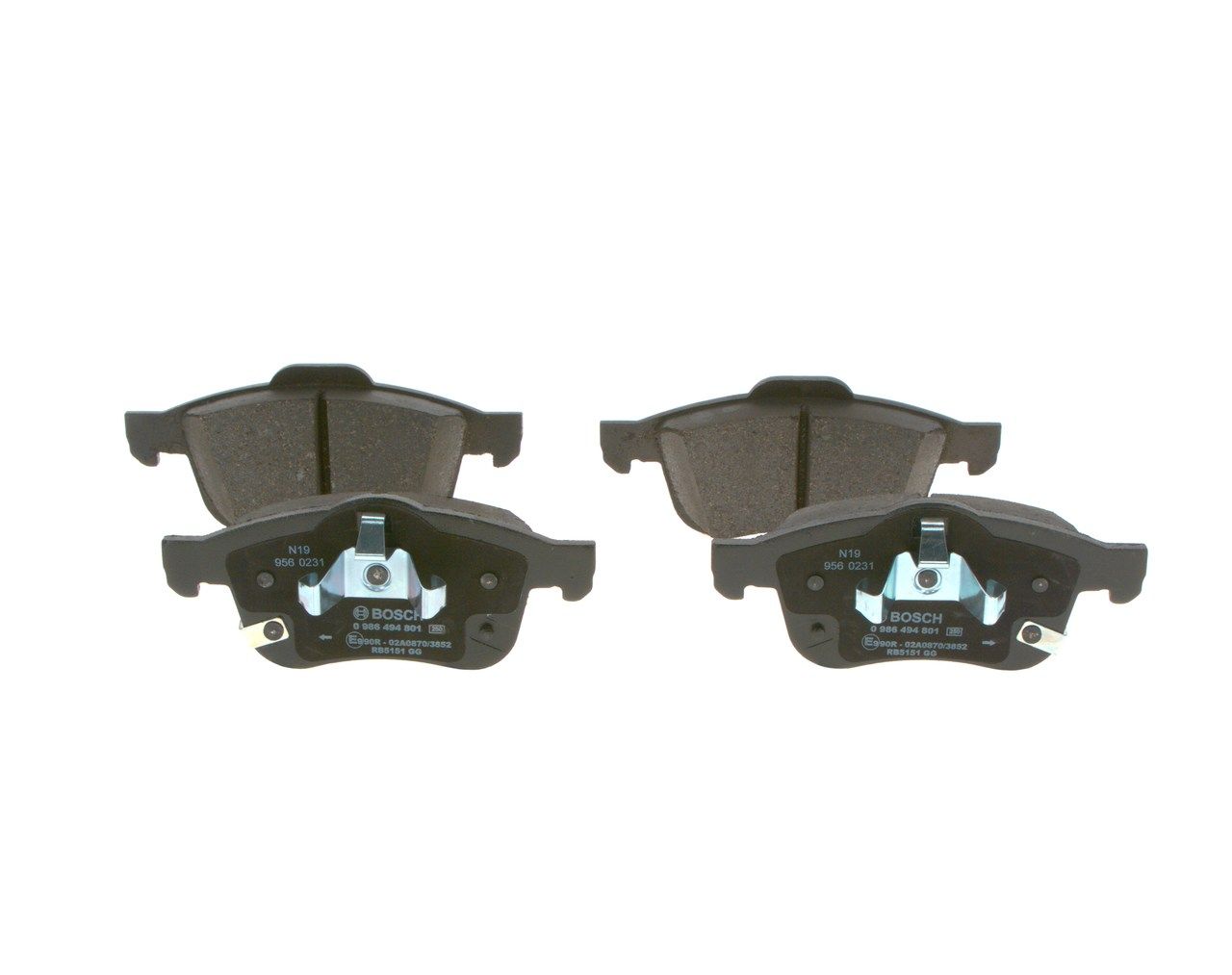 BOSCH 0 986 494 801 - Bremsbelagsatz, Scheibenbremse