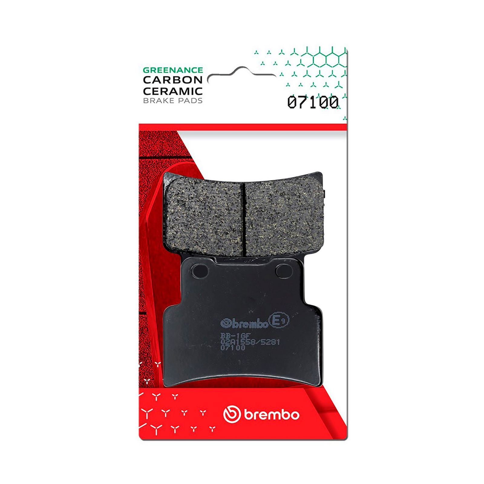 BREMBO 07100 - Bremsbelagsatz, Scheibenbremse