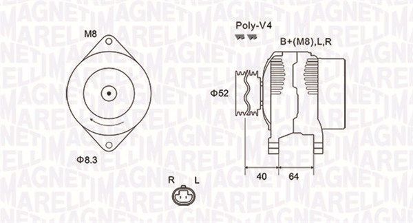 MAGNETI MARELLI 063732023010 - Generator
