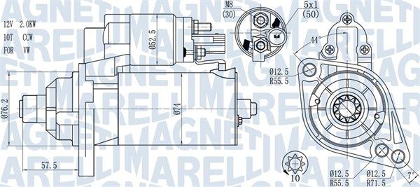 MAGNETI MARELLI 063721397010 - Starter