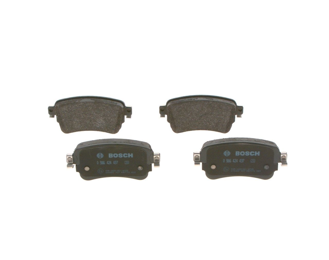 BOSCH 0 986 424 437 - Bremsbelagsatz, Scheibenbremse
