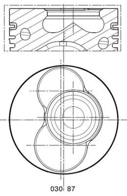 MAHLE 030 87 00 - Kolben