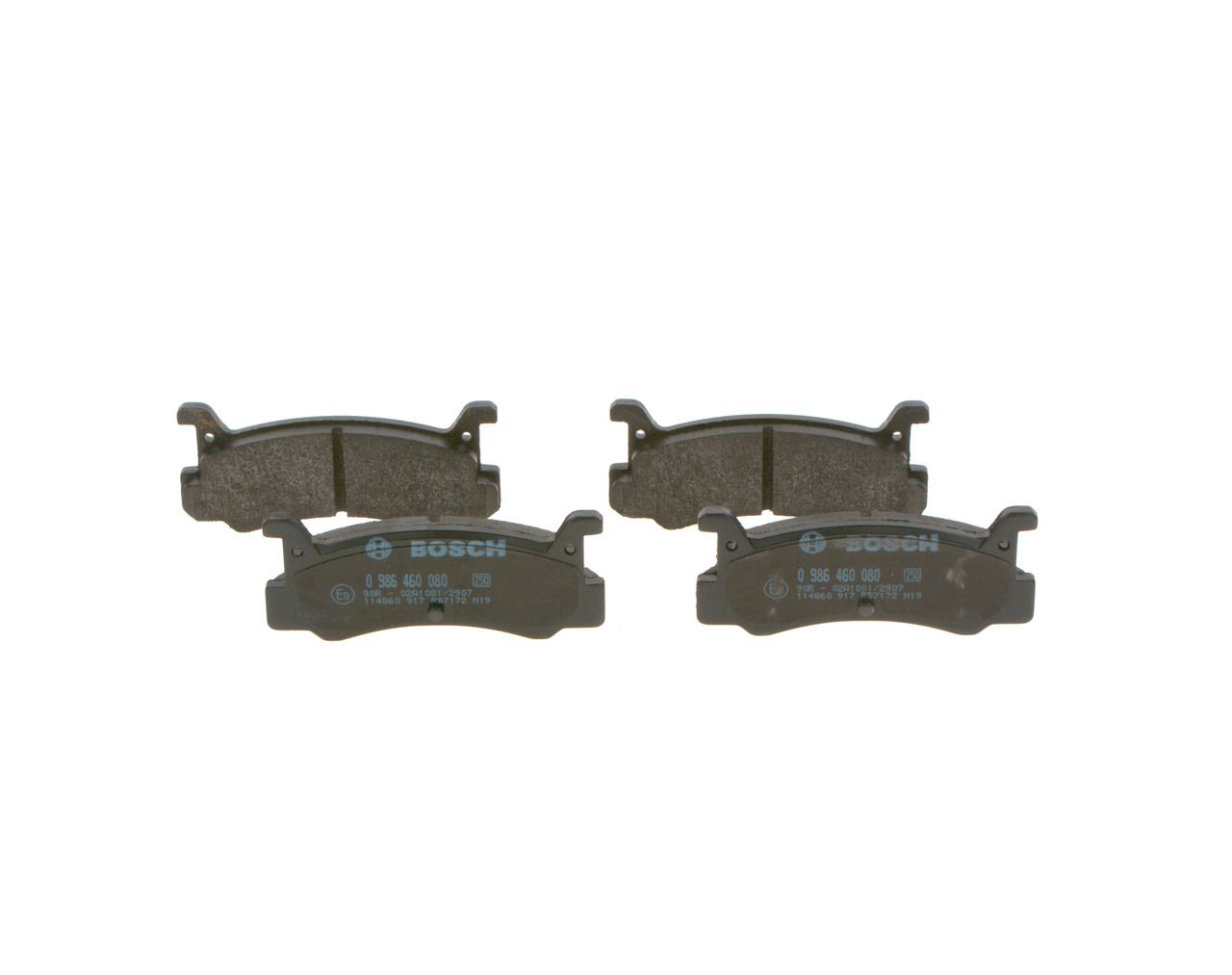 BOSCH 0 986 460 080 - Bremsbelagsatz, Scheibenbremse