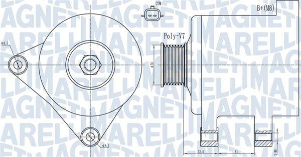 MAGNETI MARELLI 063731918010 - Generator