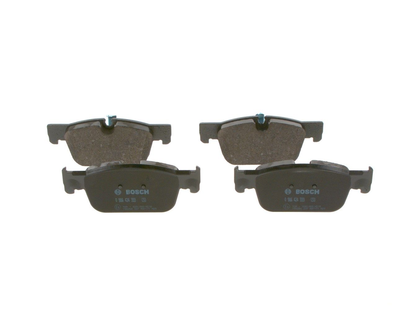 BOSCH 0 986 424 333 - Bremsbelagsatz, Scheibenbremse