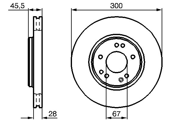 BOSCH 0 986 478 526 - Bremsscheibe