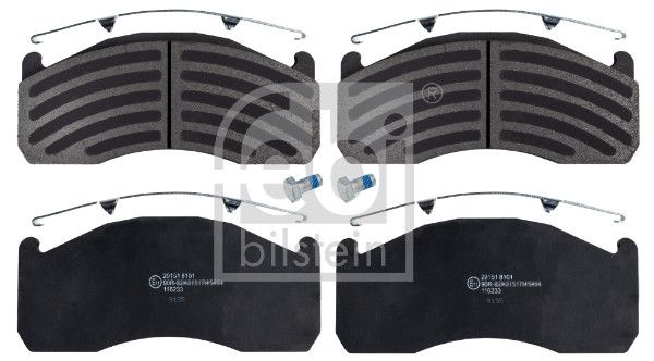 FEBI BILSTEIN 116233 - Bremsbelagsatz, Scheibenbremse