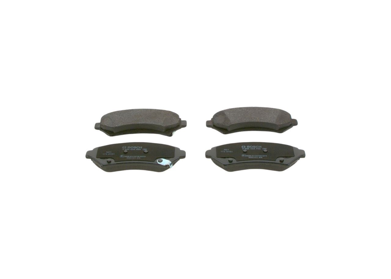 BOSCH 0 986 424 466 - Bremsbelagsatz, Scheibenbremse