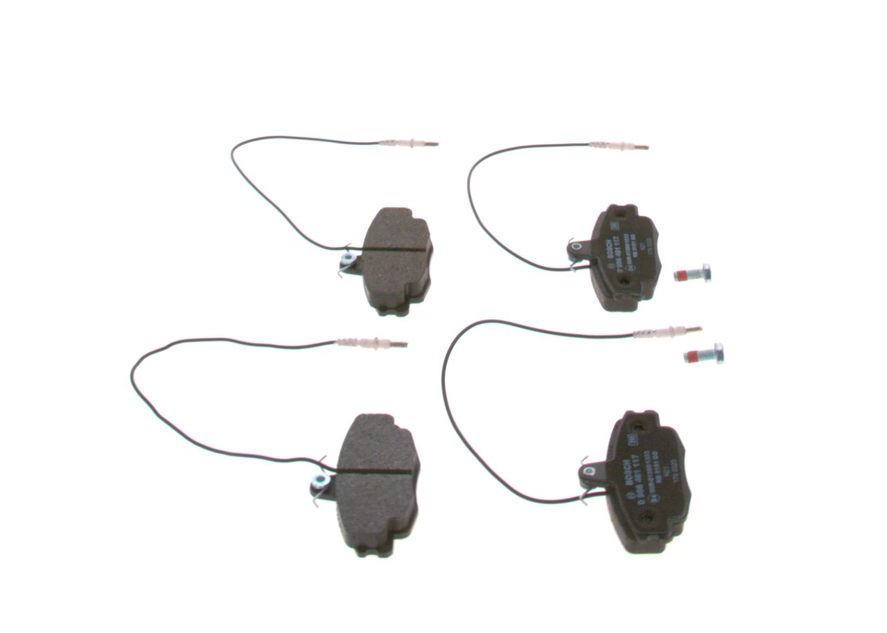 BOSCH 0 986 461 117 - Bremsbelagsatz, Scheibenbremse
