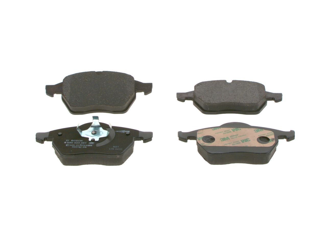 BOSCH 0 986 424 481 - Bremsbelagsatz, Scheibenbremse
