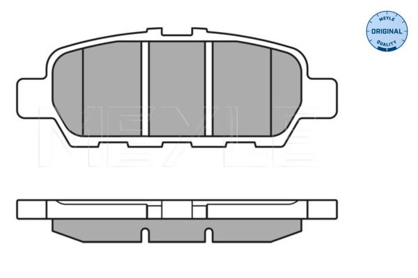 MEYLE 025 248 7113/W - Bremsbelagsatz, Scheibenbremse