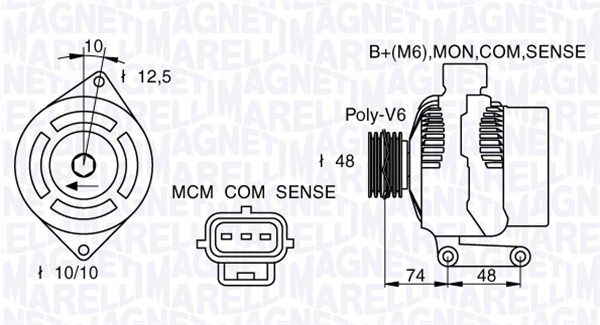 MAGNETI MARELLI 063377411010 - Generator