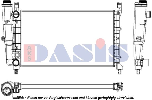 AKS DASIS 080680N - Kühler, Motorkühlung