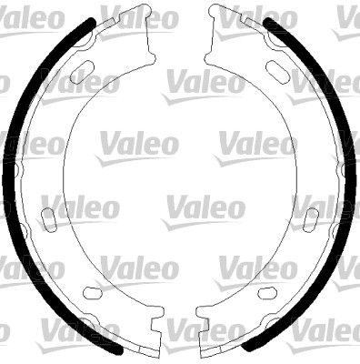 VALEO 128901 - Bremsbackensatz, Feststellbremse