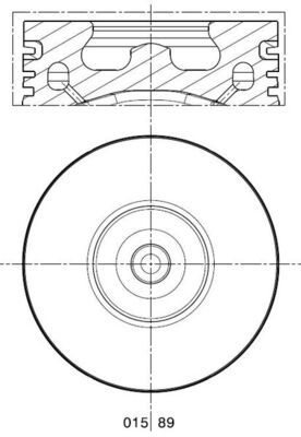 MAHLE 015 89 00 - Kolben
