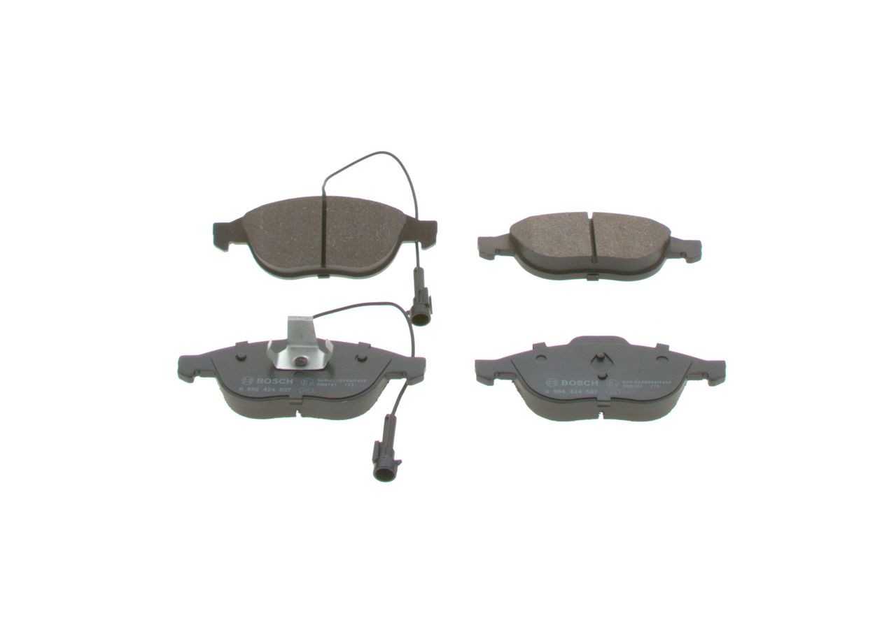 BOSCH 0 986 424 507 - Bremsbelagsatz, Scheibenbremse