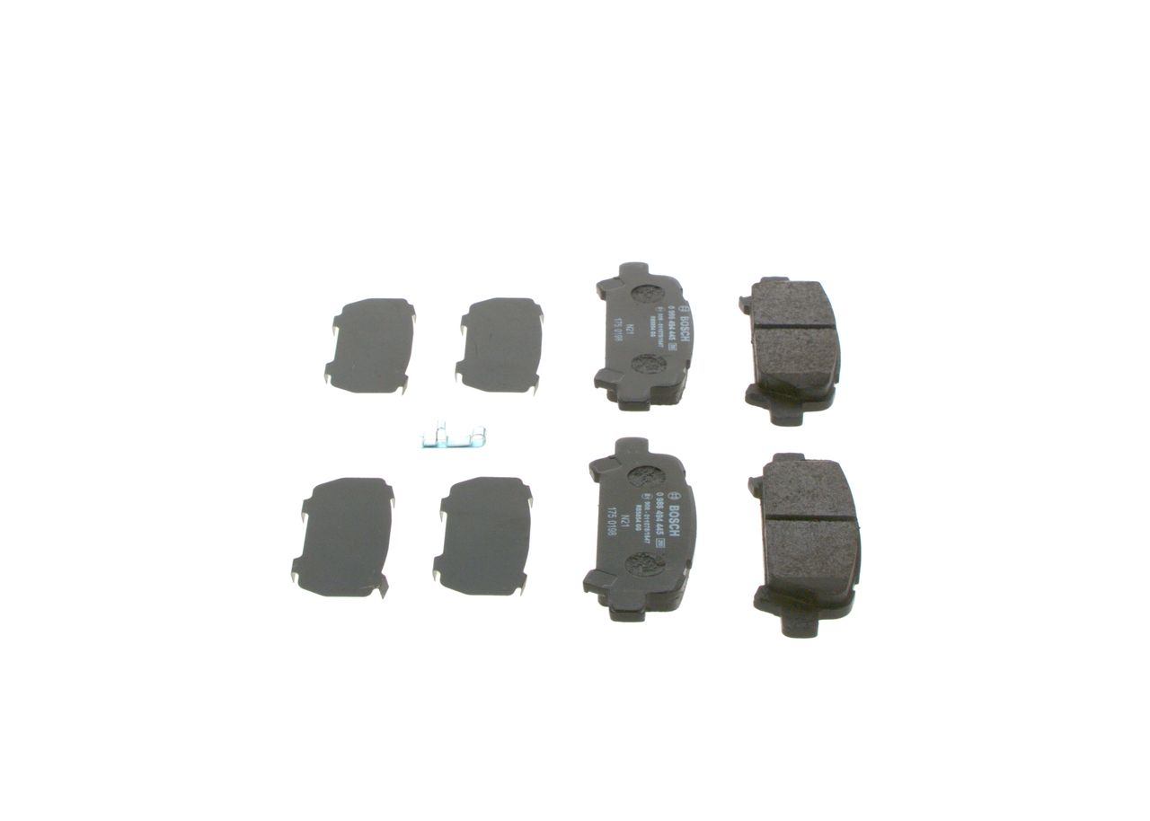 BOSCH 0 986 494 445 - Bremsbelagsatz, Scheibenbremse