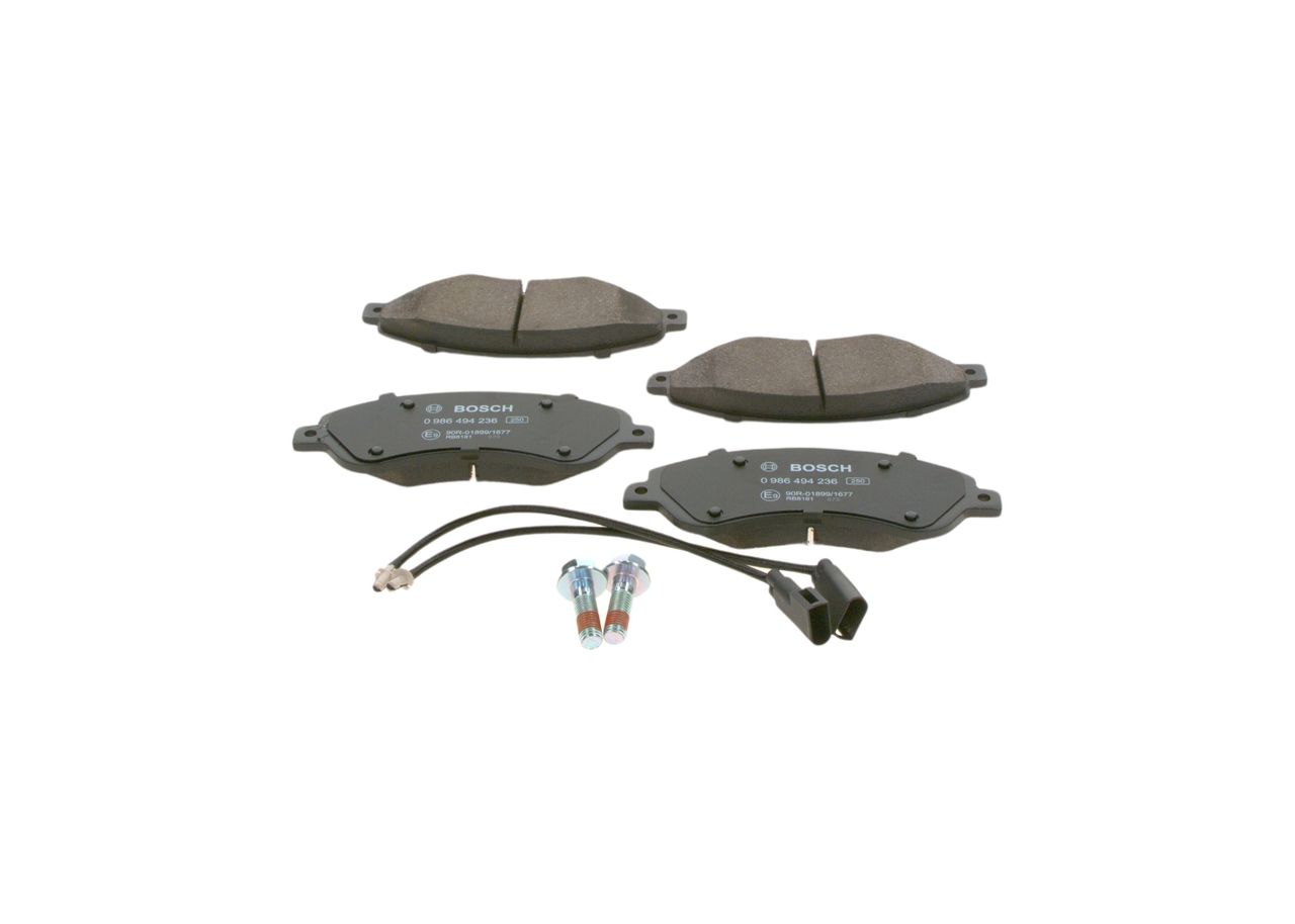 BOSCH 0 986 494 236 - Bremsbelagsatz, Scheibenbremse