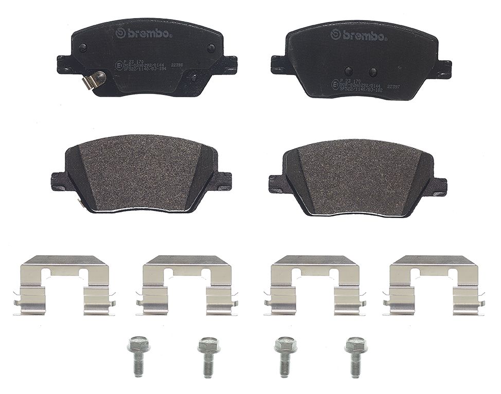 BREMBO P 23 170 - Bremsbelagsatz, Scheibenbremse