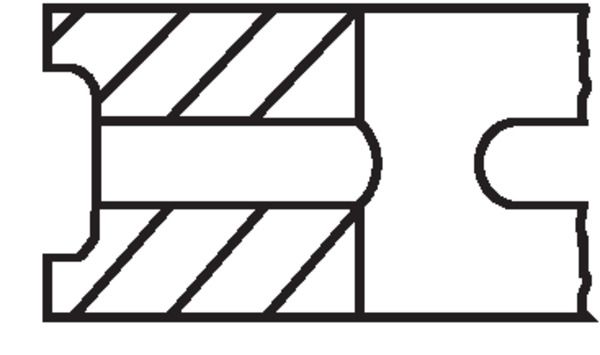 MAHLE 004 45 N0 - Kolbenringsatz