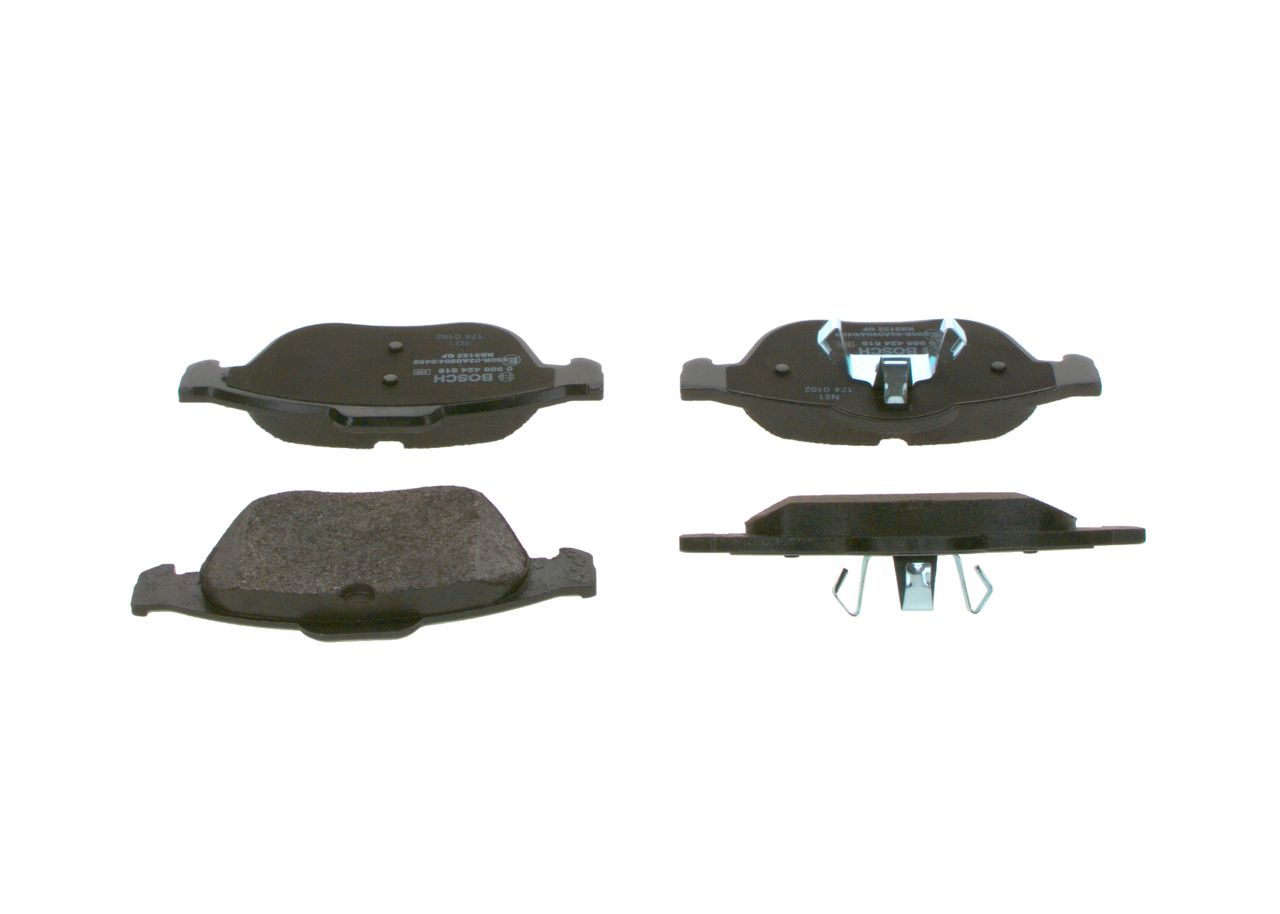 BOSCH 0 986 424 616 - Bremsbelagsatz, Scheibenbremse
