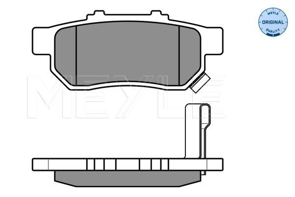 MEYLE 025 217 3813/W - Bremsbelagsatz, Scheibenbremse