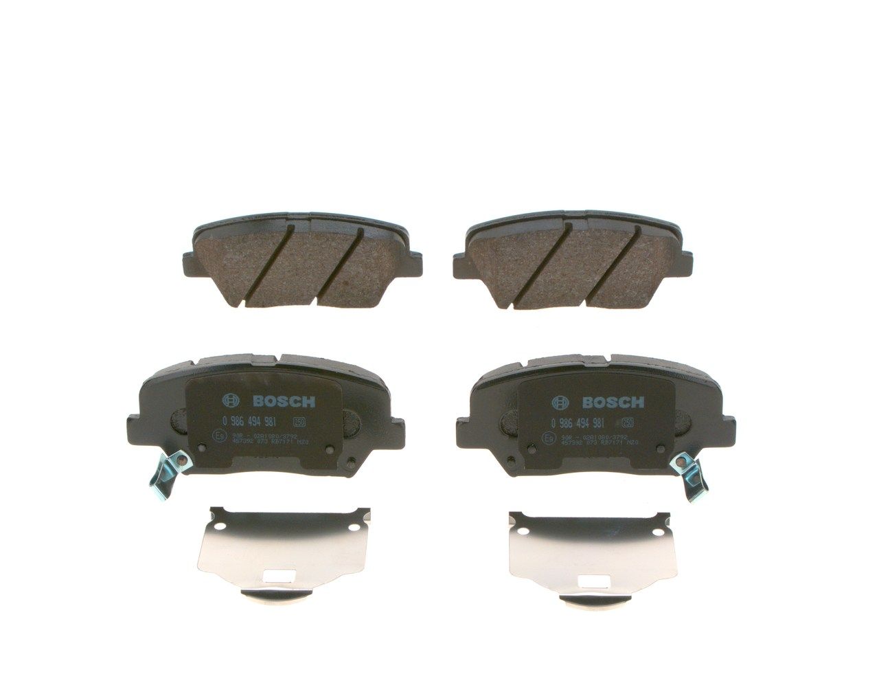 BOSCH 0 986 494 981 - Bremsbelagsatz, Scheibenbremse