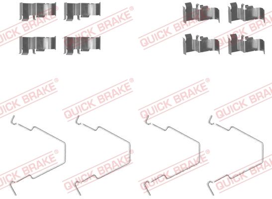 QUICK BRAKE 109-1652 - Zubehörsatz, Scheibenbremsbelag
