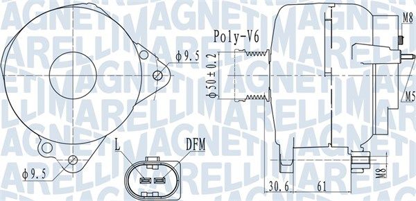 MAGNETI MARELLI 063732118010 - Generator