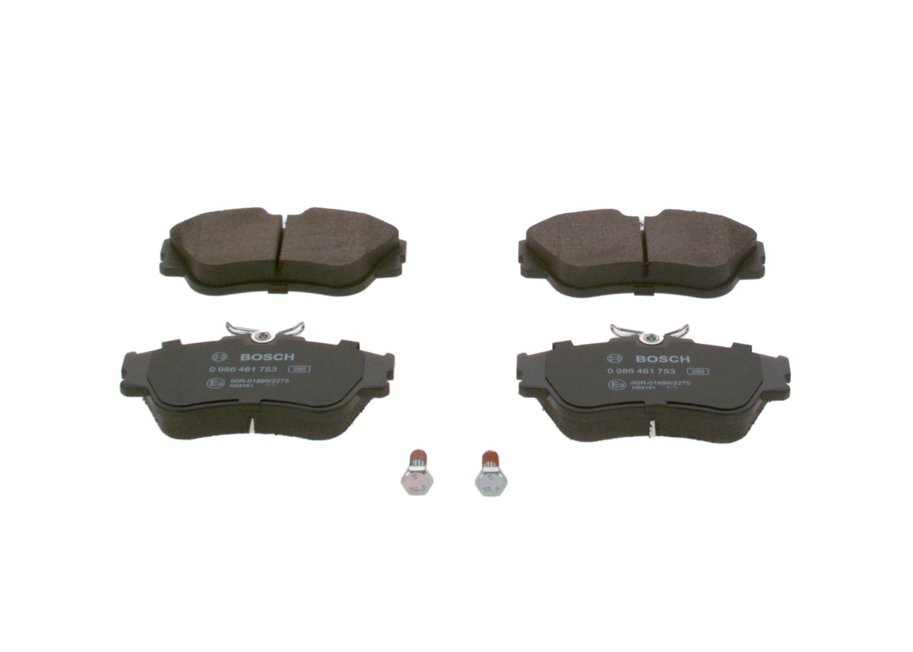 BOSCH 0 986 461 753 - Bremsbelagsatz, Scheibenbremse
