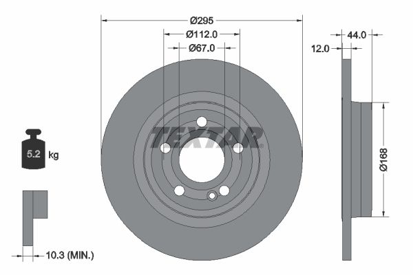 TEXTAR 92323203 - Bremsscheibe
