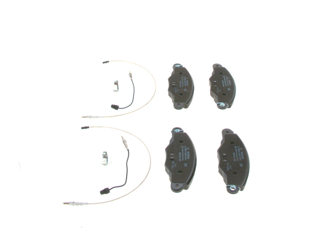 BOSCH 0 986 424 511 - Bremsbelagsatz, Scheibenbremse