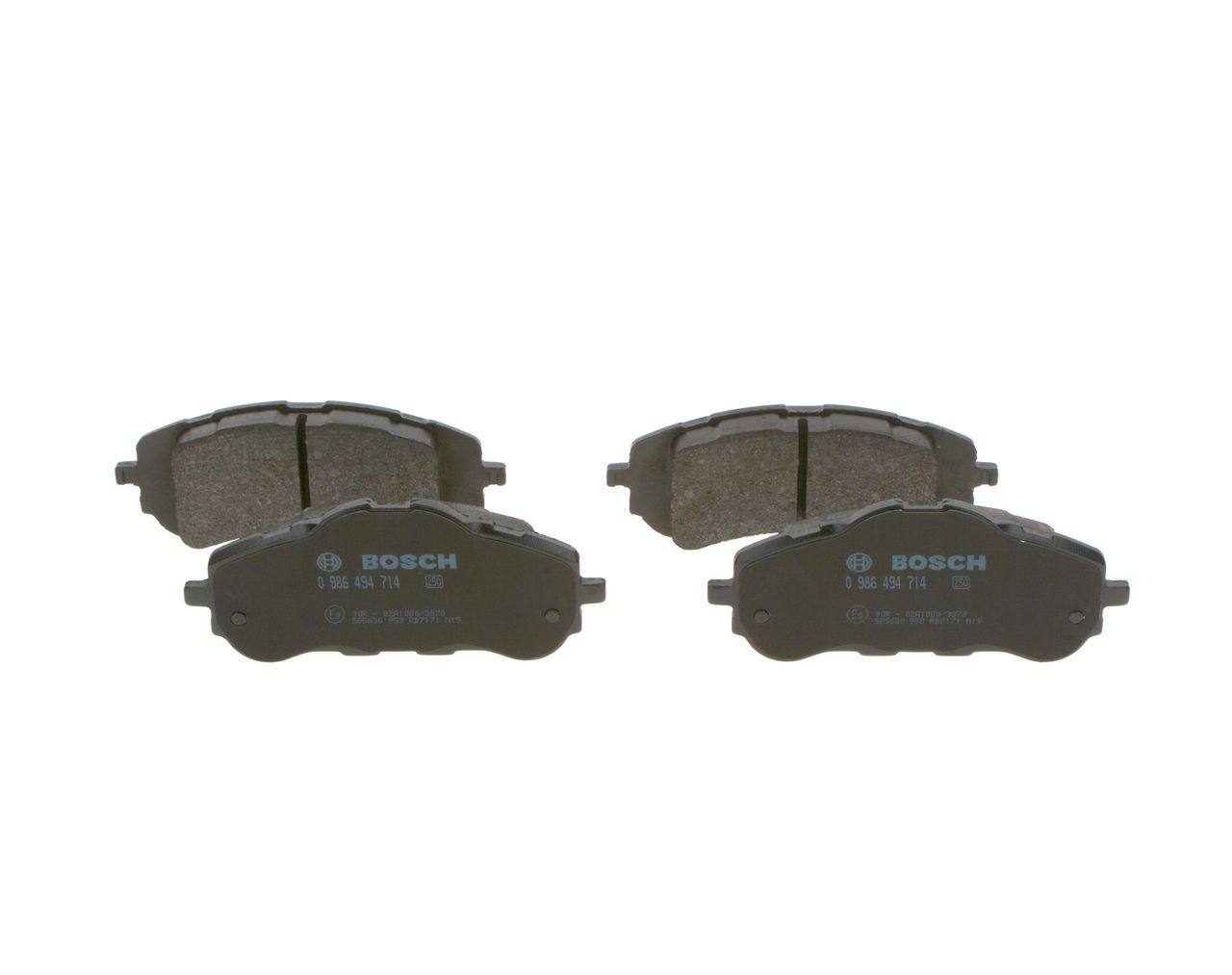 BOSCH 0 986 494 714 - Bremsbelagsatz, Scheibenbremse