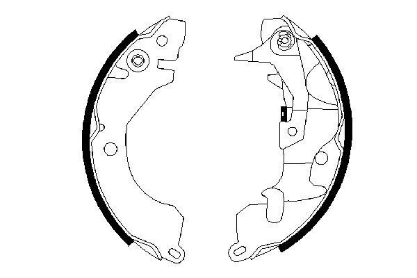 BOSCH 0 986 487 260 - Bremsbackensatz