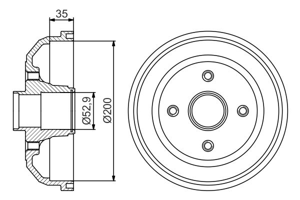 BOSCH 0 986 477 265 - Bremstrommel