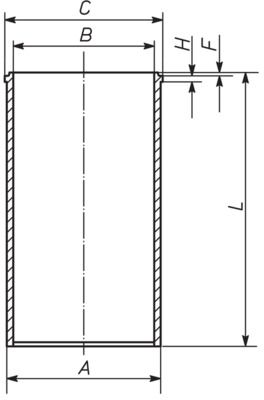 MAHLE 007 WV 46 00 - Zylinderlaufbuchse