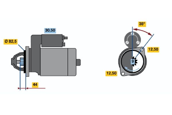 BOSCH 0 001 109 043 - Starter
