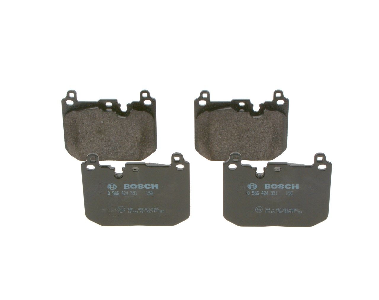 BOSCH 0 986 424 331 - Bremsbelagsatz, Scheibenbremse