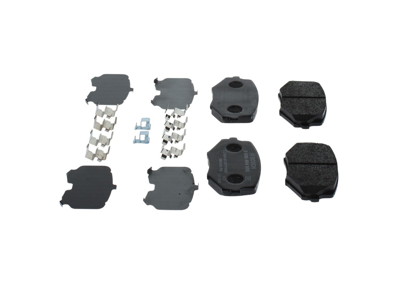 BOSCH 0 986 494 655 - Bremsbelagsatz, Scheibenbremse