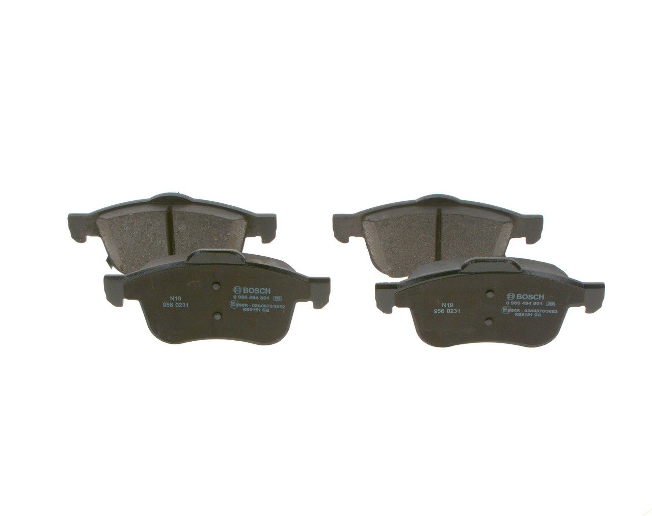 BOSCH 0 986 494 801 - Bremsbelagsatz, Scheibenbremse