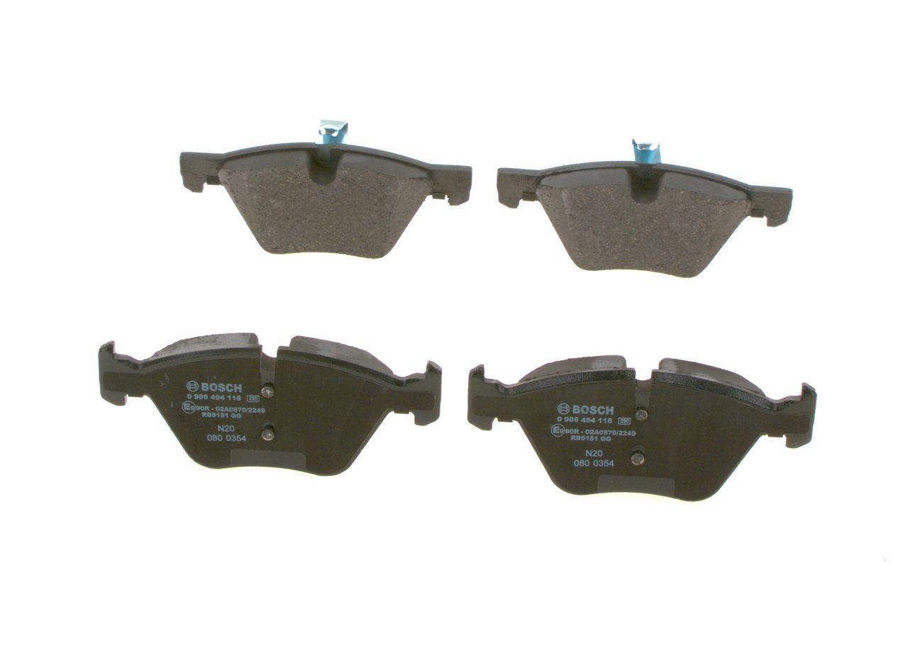 BOSCH 0 986 494 118 - Bremsbelagsatz, Scheibenbremse