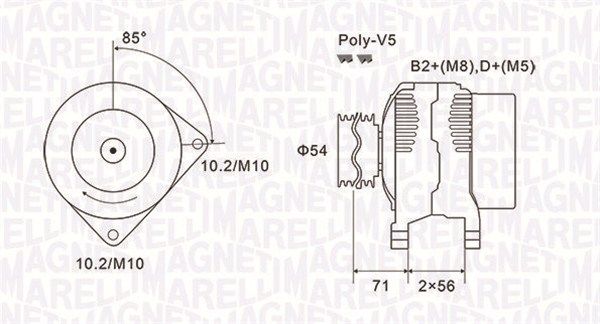 MAGNETI MARELLI 063731833010 - Generator
