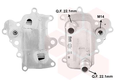 VAN WEZEL 01013701 - Ölkühler, Motoröl