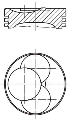 MAHLE 089 25 00 - Kolben