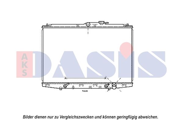 AKS DASIS 100076N - Kühler, Motorkühlung