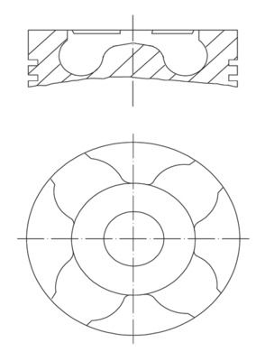 MAHLE 010 04 00 - Kolben