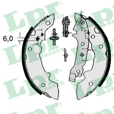LPR 04320 - Bremsbackensatz