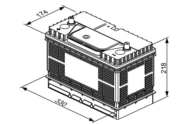 BOSCH 0 092 T30 500 - Starterbatterie